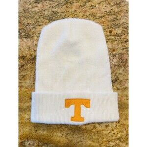Tennessee Volunteers Warm Winter Beanie Hat Tobaggon Orange And White Adult OSFA